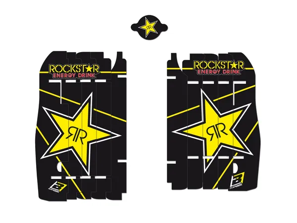 Autocollants de grille de radiateur Rockstar BLACKBIRD RACING - vue 2