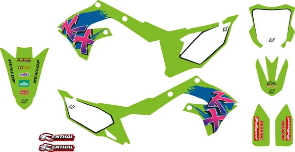 Graphic KT retro KXF BLACKBIRD RACING - vue 2