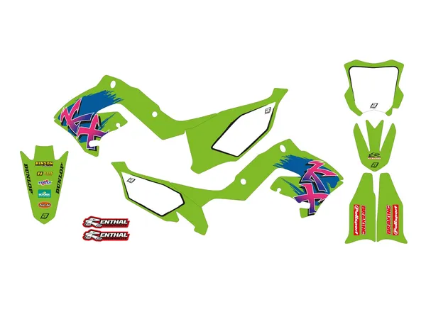 Graphique rétro KX Blackbird Racing - vue 3