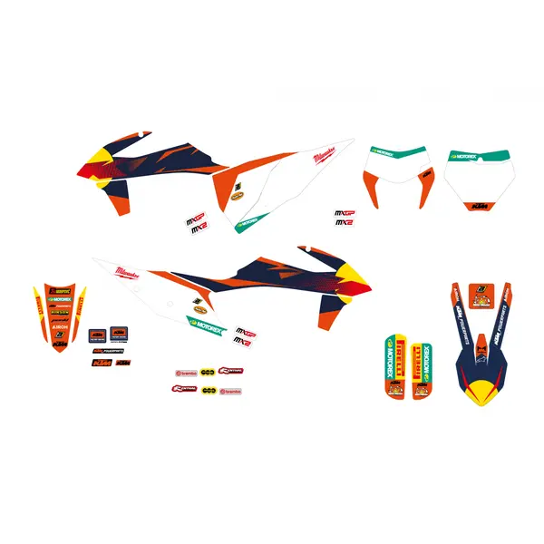 Kit autocollants Factory Grafik BLACKBIRD RACING - vue 2
