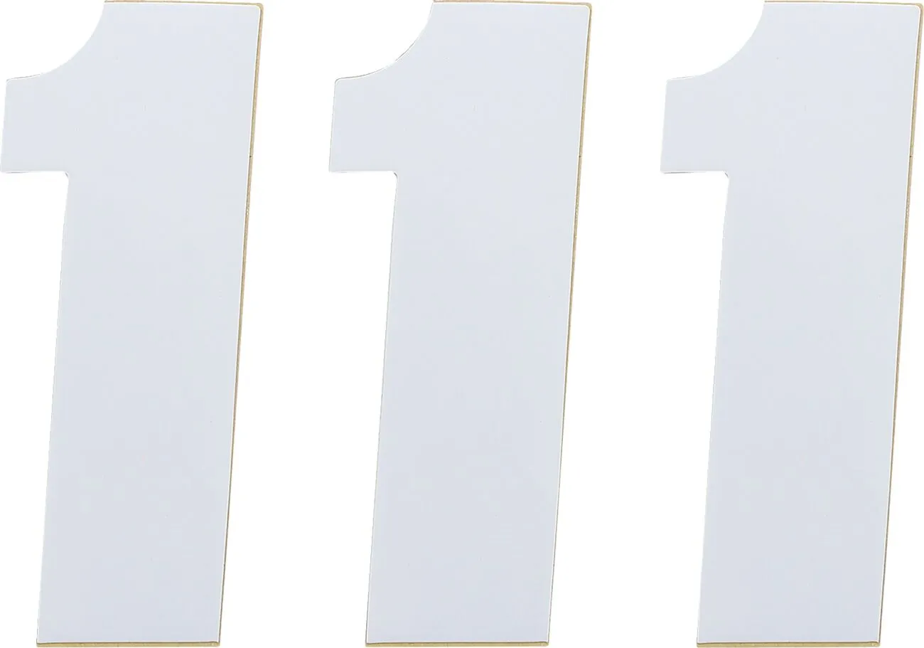 Number MSE #1 4.5 white