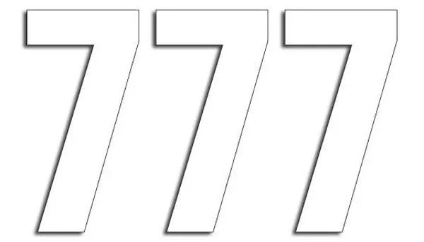 Numéro #7 13x7cm blanc Blackbird Racing