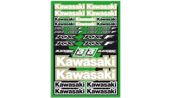 Kit Décalcomanie Logo Kawasaki Blackbird Racing