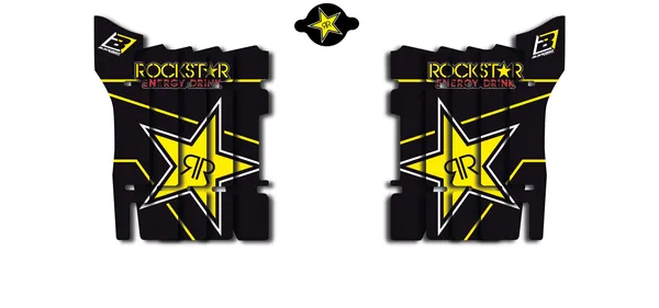 Autocollants de grille de radiateur Rockstar Blackbird Racing - vue 2