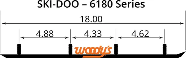 Barre d'usure Extender Trail III Flat-Top Woody's - vue 2
