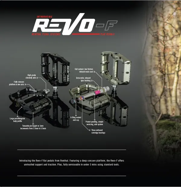 Pédale plate Revo-F aluminium or Renthal - vue 4