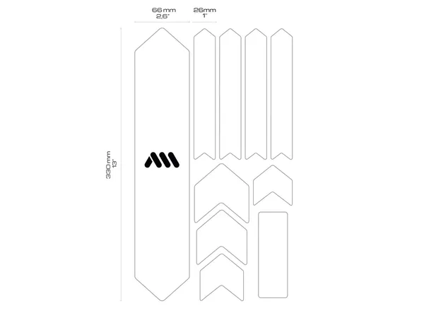 Autocollants de protection renforcée pour cadre Joy Ride ALL MOUNTAIN STYLE - vue 4