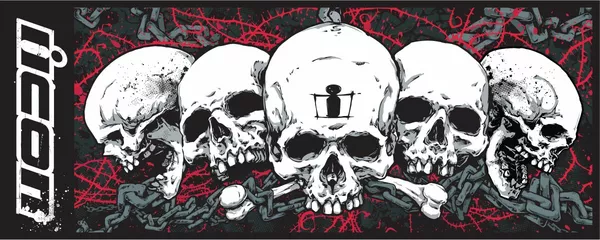 Gants absorbants LG skull ICON - vue 2