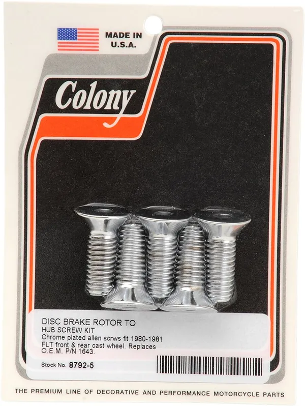 Kit de fixation pour rotor, couronne et courroie COLONY