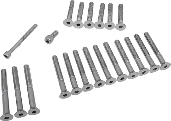 Kit de vis pour cache latéral arbre à cames/primaires Drag Specialties