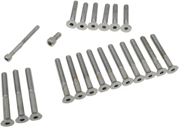 Kit de vis pour cache latéral arbre à cames/primaires Drag Specialties - vue 2