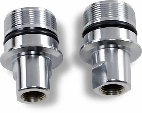 Embouts et bouchons de tube de fourche en chrome DRAG SPECIALTIES - vue 2