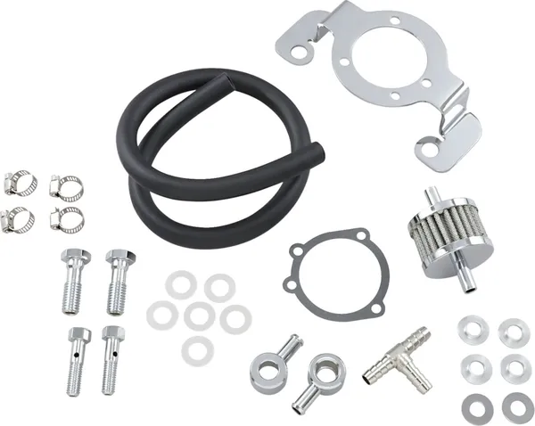 Kit filtre à air d'évacuation avec patte de fixation Drag Specialties - vue 2
