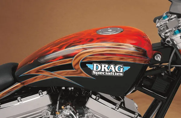 Réservoir de carburant avec bouchon chromé style Aéro Drag Specialties