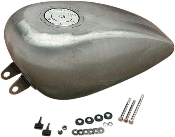 Réservoir de carburant avec bouchon chromé style Aéro Drag Specialties - vue 2