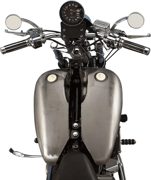 Assemblage de réservoir de carburant deux pièces à côtés plats allongé 2" DRAG SPECIALTIES