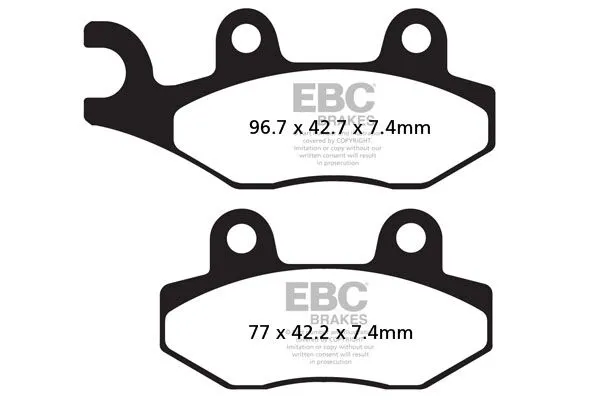 Plaquettes de frein EBC Sport Carbon X - vue 2