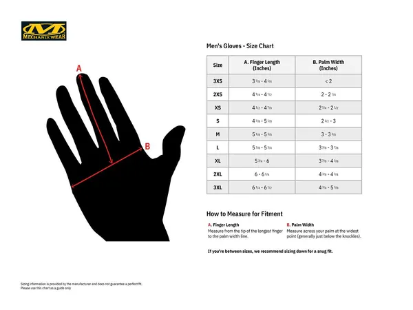Gants tactiques The Original Mechanix Wear - vue 3