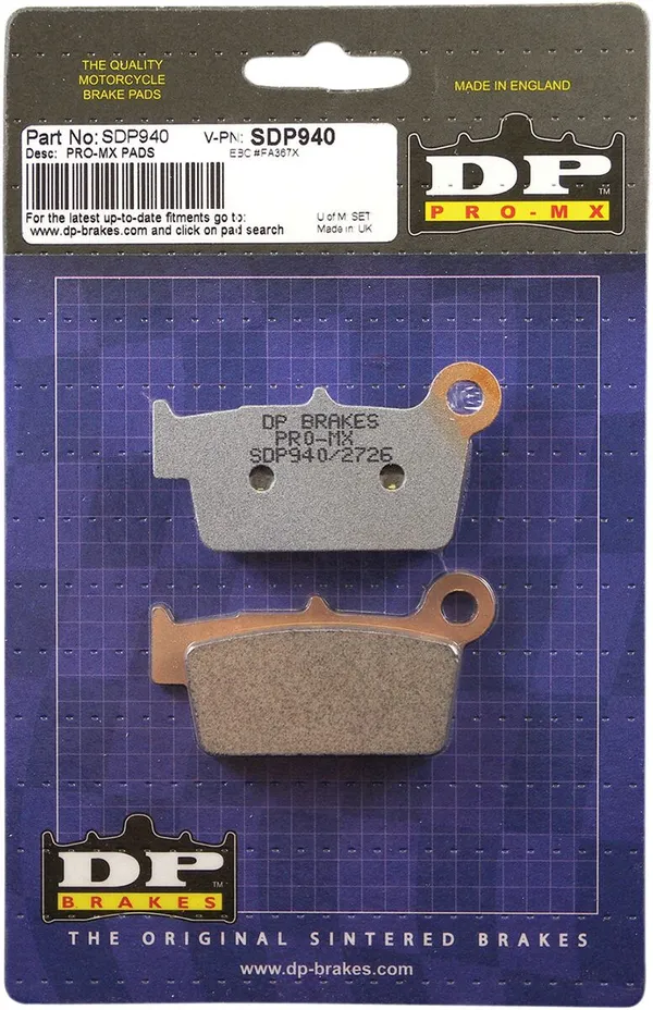 Plaquettes de frein frittées DP Brakes SDP Pro-MX - vue 2