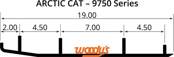 Barres d'usure Woody's Executive Series Flat-Top - vue 2
