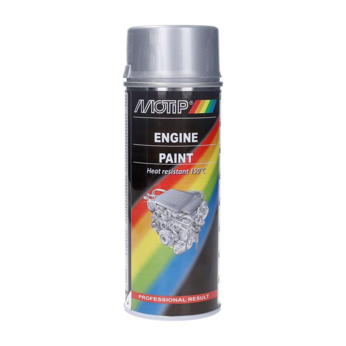 Bombe de peinture Motip bloc moteur aérosol 400 ml aluminium 04093 - vue 2