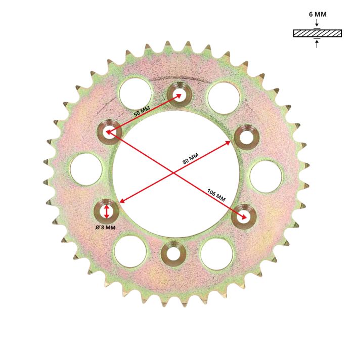 Couronne 40T RR2000 Spike - vue 3