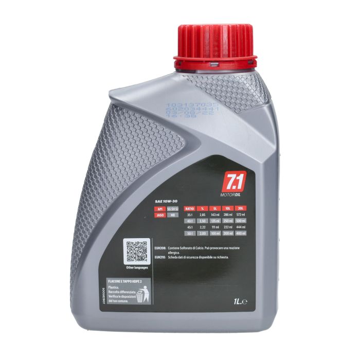 Huile moteur Malossi 10W30 synthétique 1L - vue 2