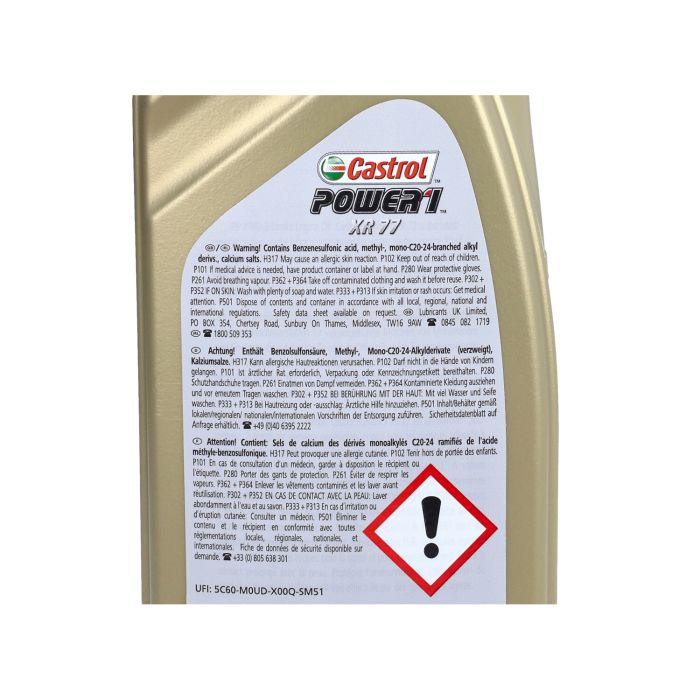Huile 2 temps Castrol course synthétiseur complet. XR77 1L cyclomoteur, moto, scooter 2t 15adc0 - vue 3