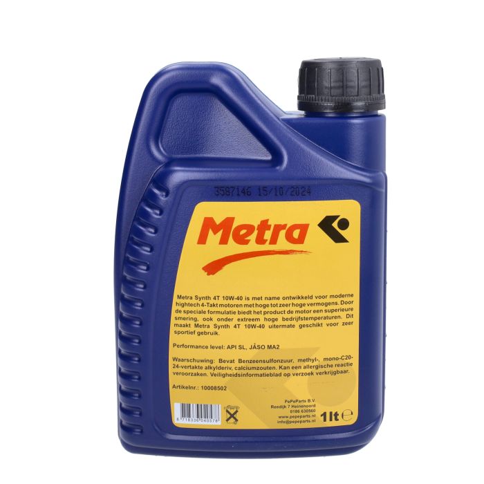 Huile moteur Metrakit 10W40 synthétique 1L - vue 3