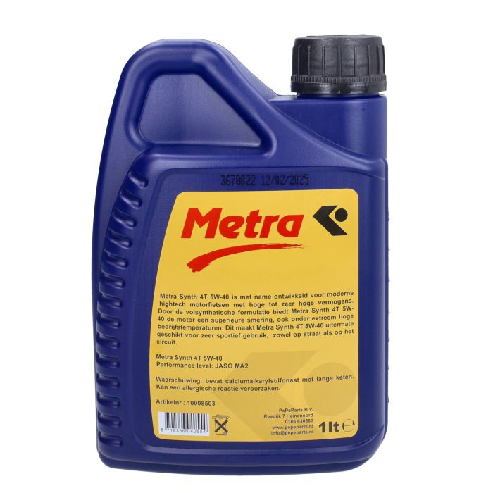 Huile moteur Metrakit 5W40 synthétique - Bouteille de 1L - vue 3