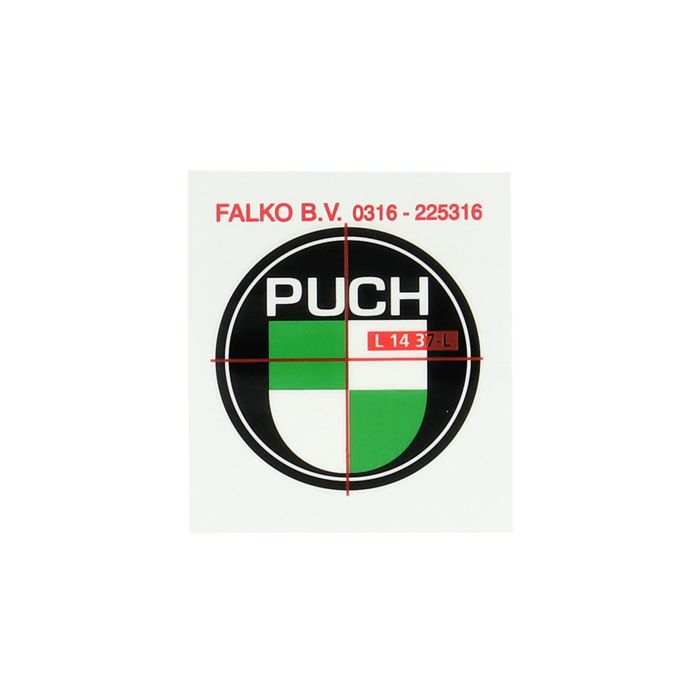 Logo 40 mm noir/blanc/vert Puch Maxi - vue 2