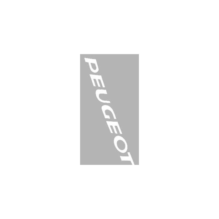 Sticker mot Peugeot blanc 2 pièces - vue 2