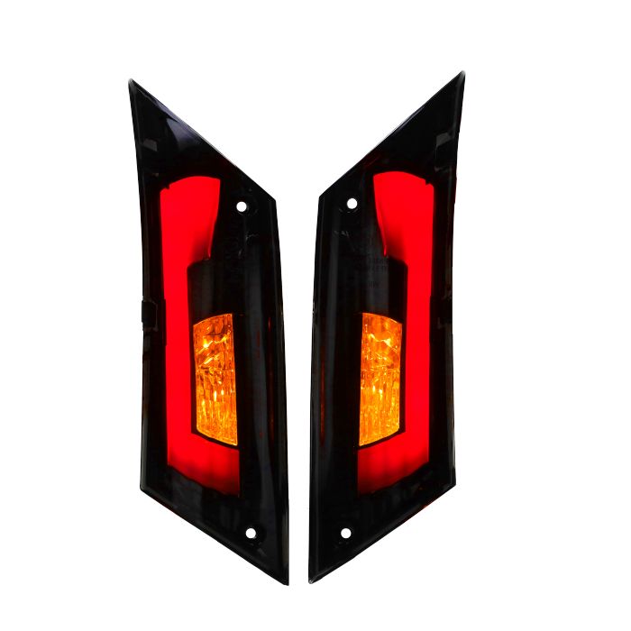 Jeu de clignotants Power1 dirigé tube EVO-4 arrière fumé zip2000