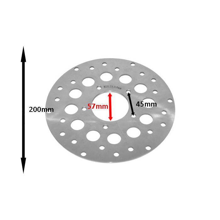 Disque de frein arrière 200 mm RS1 - vue 2