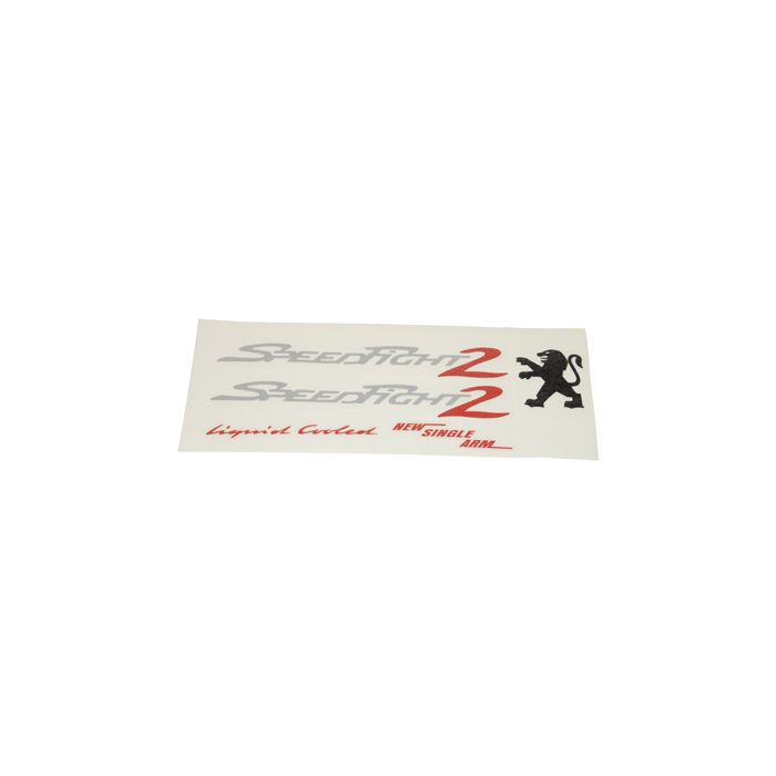 Kit déco argent/rouge 5 pièces speedfight 2 - vue 2
