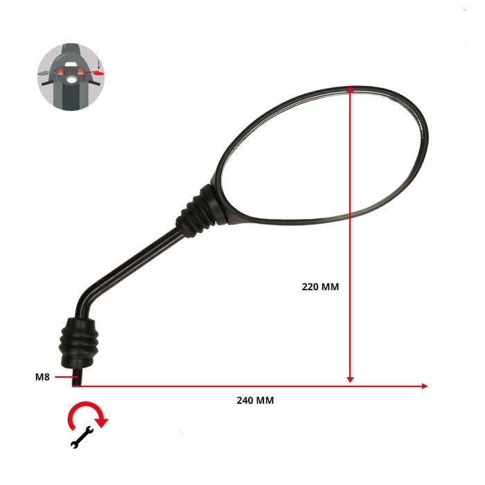 Rétroviseur électronique droit Zip 4T Zip 2010 - vue 2