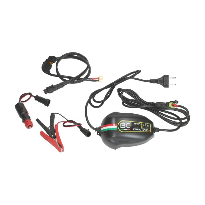 Chargeur de batterie BC 6v/12v complet avec câbles 1-2-100ah k900 evo+ - vue 2