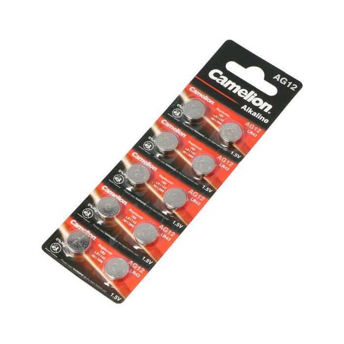 Batterie Camelion LR43 1,5V pile bouton 10 unités
