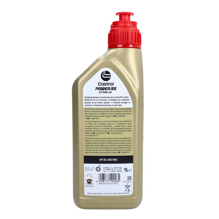 Huile moteur Castrol 10W40 4T RS de puissance 1L 15f533 - vue 4