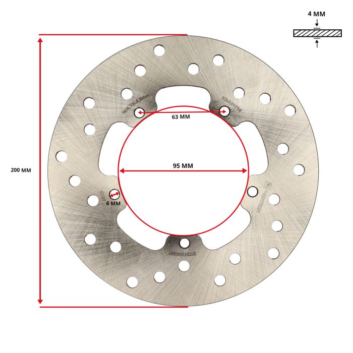 Disque de frein Newfren DF4012 pour ET2, ET4, Fly, LX, Runner, Sfera RST, Zip SP - vue 5
