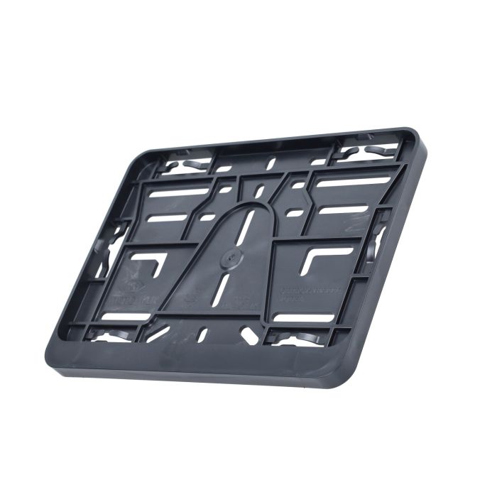 Support plaque d'immatriculation moto noir - vue 3