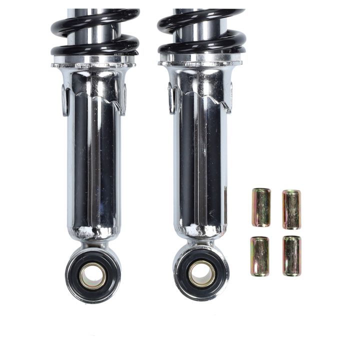 Jeu d'amortisseurs Fast Arrow 290mm chrome/noir puch maxi, Tomos, camino - vue 2