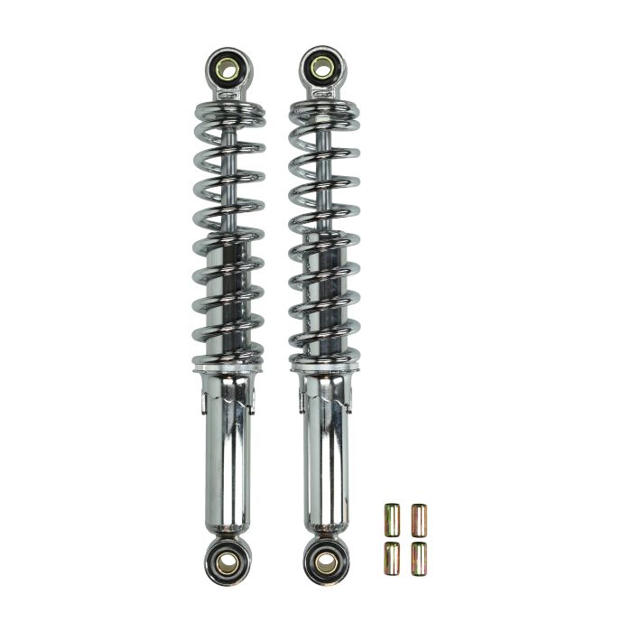 Jeu d'amortisseurs Fast-Arrow 290mm chrome Puch Maxi Tomos Camino - vue 3