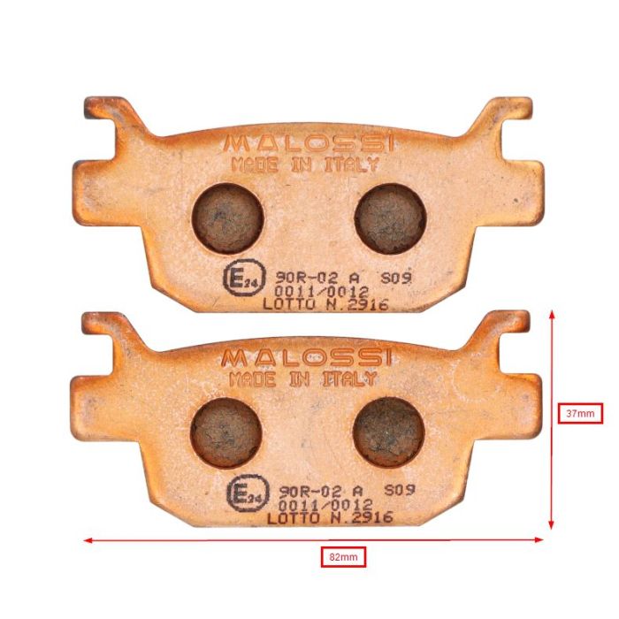 Plaquette de frein Malossi MHR synthétique arrière ADV150, ADV350, Forza 125, Forza 300, Forza 350, SH 125/150 6215016BS - vue 2