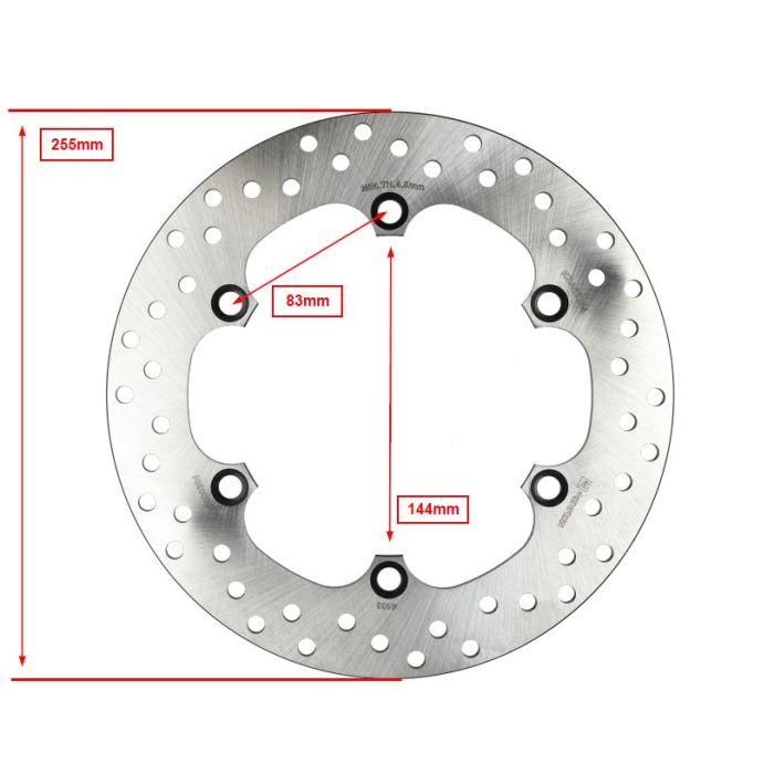 Disque de frein Newfren pour forza 125, forza 300, sh300, sh350, adv350 df4103 - vue 3