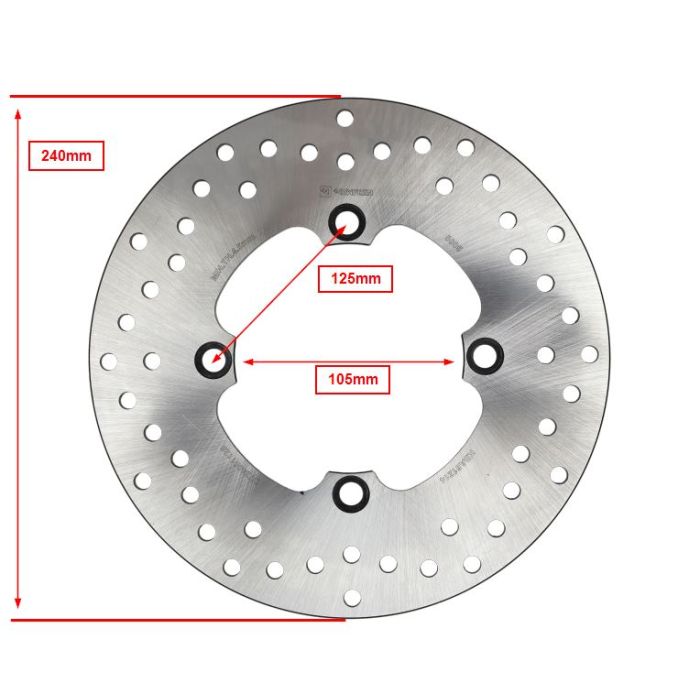 Disque de frein Newfren derrière forza 125, forza 300, sh 125/150, sh300, adv350 df5005 - vue 3