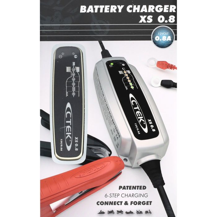 Chargeur de batterie Ctek 12V XS 0.8 avec câbles - vue 2