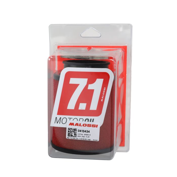 Filtre à air Malossi ovale droit mousse rouge diamètre 42-50-58.5 mm E15 0413434 - vue 3