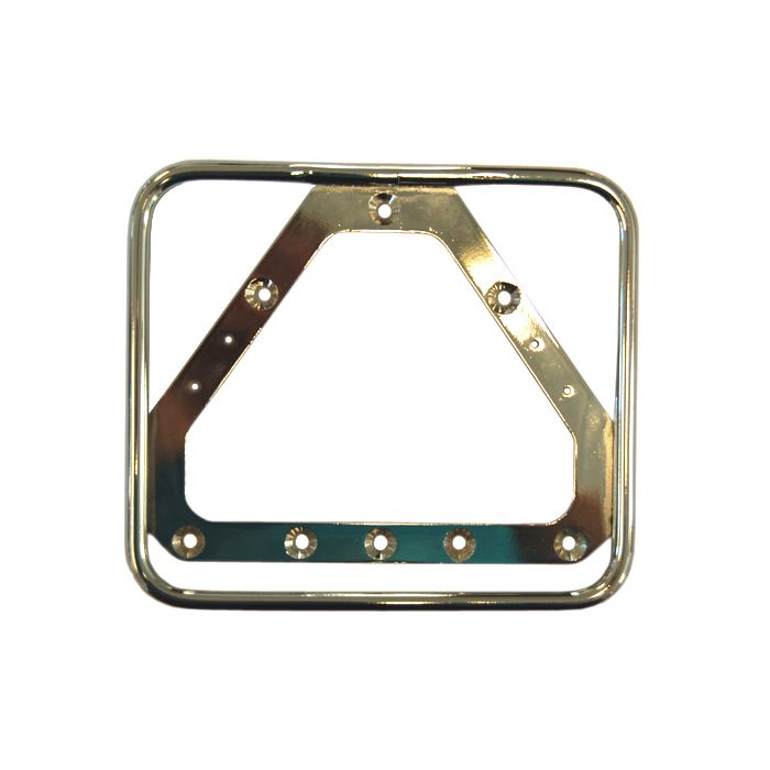 Support plaque d'immatriculation chrome classic - vue 2