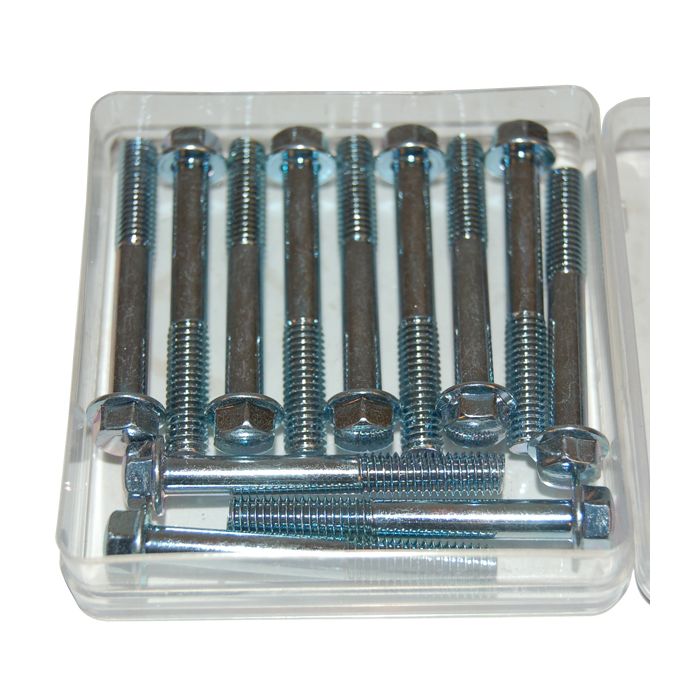 Boulon hexagone Tête de 8 mm bride m6x45mm 12pcs